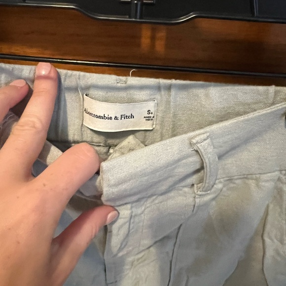 Abercrombie Sloan Linen Blend Trousers - Picture 2 of 2